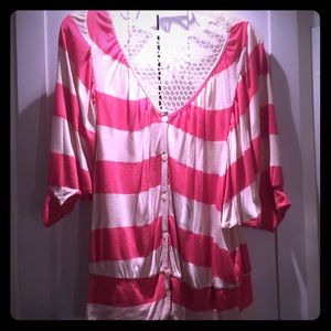 Crochet back button down